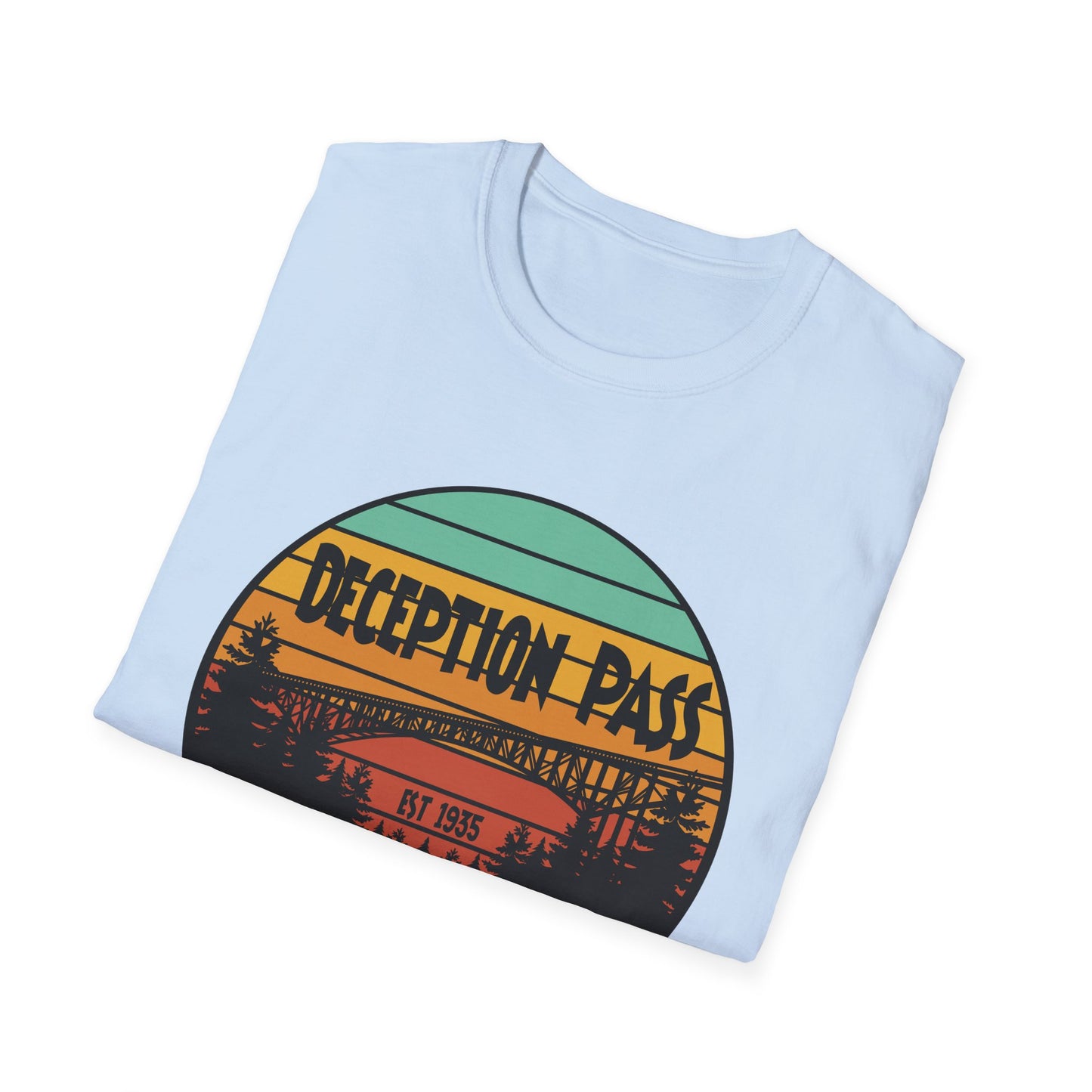 DECEPTION PASS BRIDGE, Unisex Softstyle T-Shirt