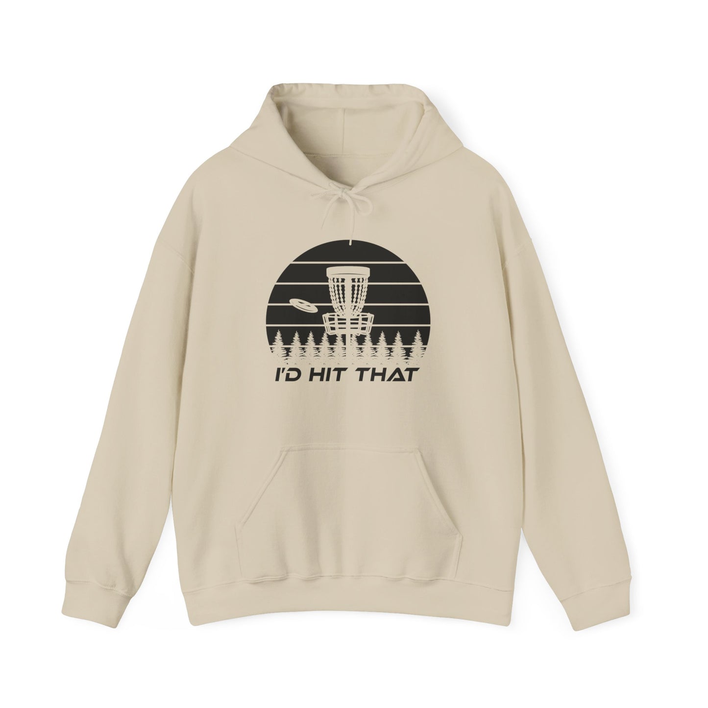 ID HIT THAT - DISC GOLF Unisex Heavy Blend™ Hooded Sweatshirt
