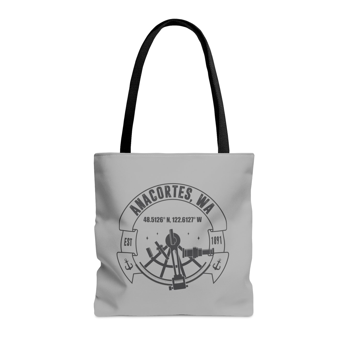 Anacortes Coordinates Tote Bag