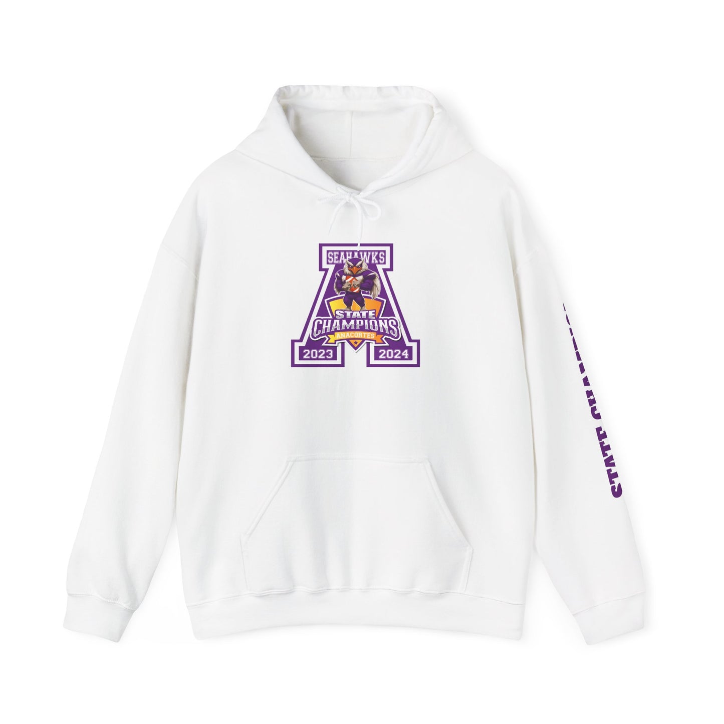 A ANACORTES SEAHAWKS STATE CHAMP Unisex Heavy Blend™ Hooded Sweatshirt