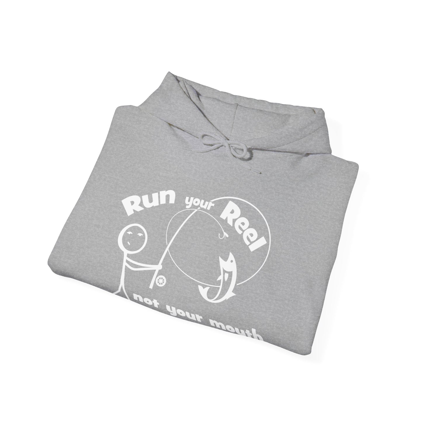 RUN YOUR REEL - 1 Unisex Heavy Blend™ Hooded Sweatshirt