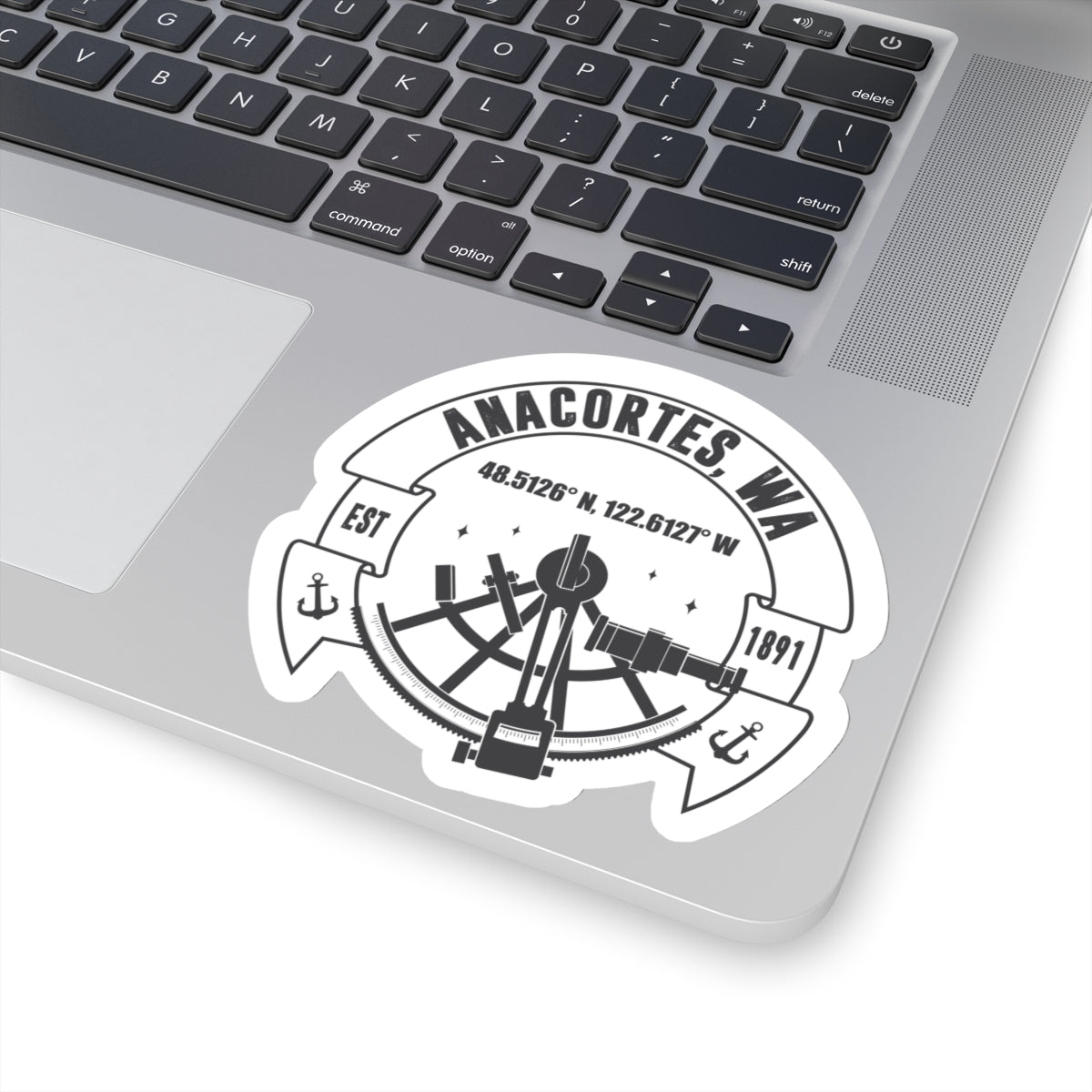 ANACORTES Coordinates Sticker