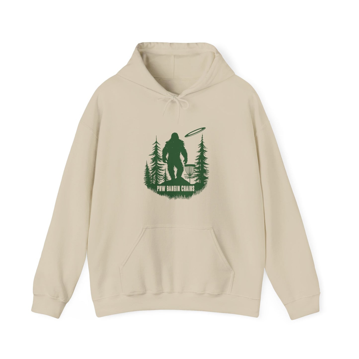 PNW BANGIN CHAINS - BIG FOOT, Unisex Heavy Blend™ Hooded Sweatshirt