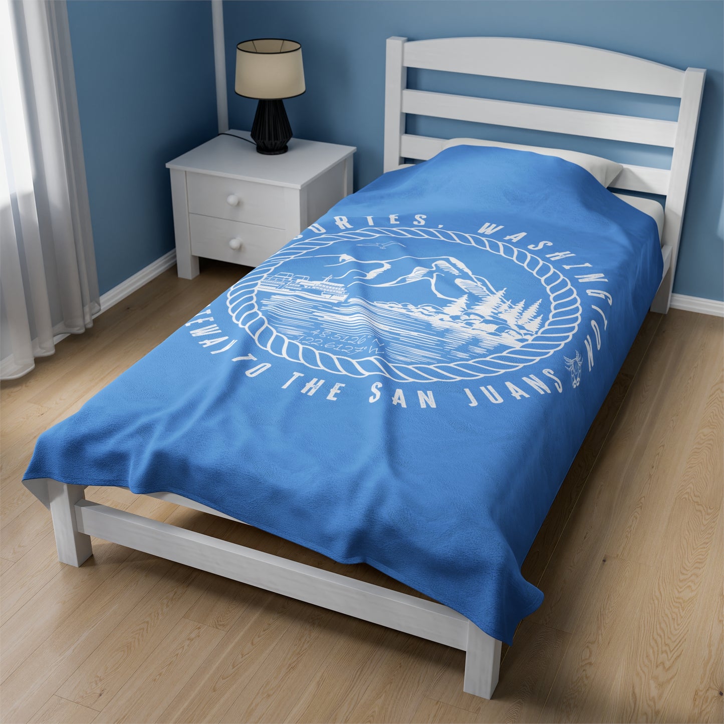 ANACORTES GATEWAY 2 Velveteen Plush Blanket