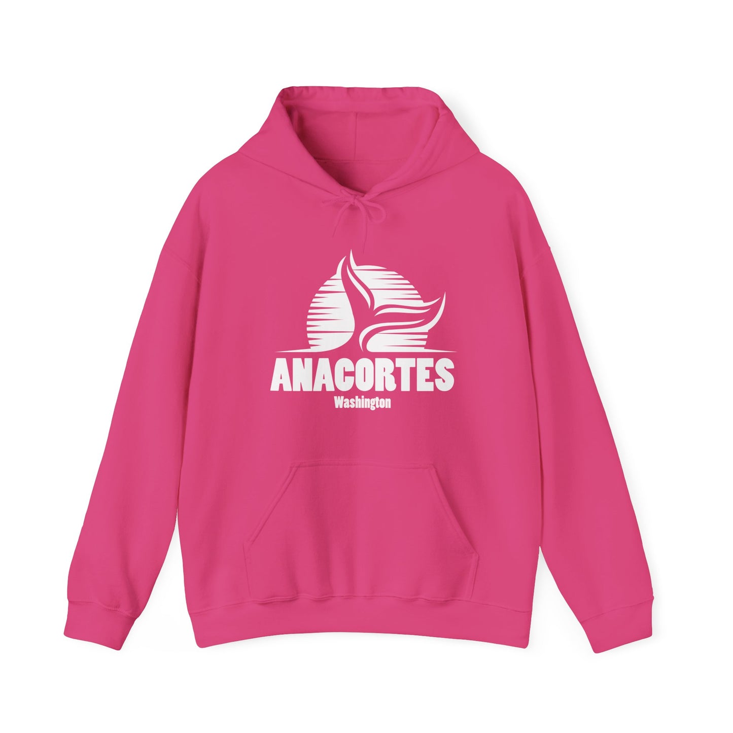 ANACORTES WHALE TAIL Unisex Heavy Blend™ Hooded Sweatshirt