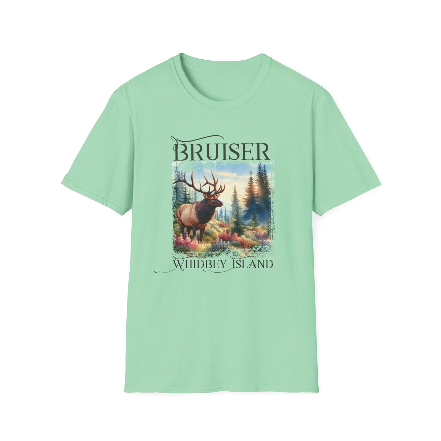 3 Bruiser - Whidbey Island Elk - Unisex Softstyle T-Shirt