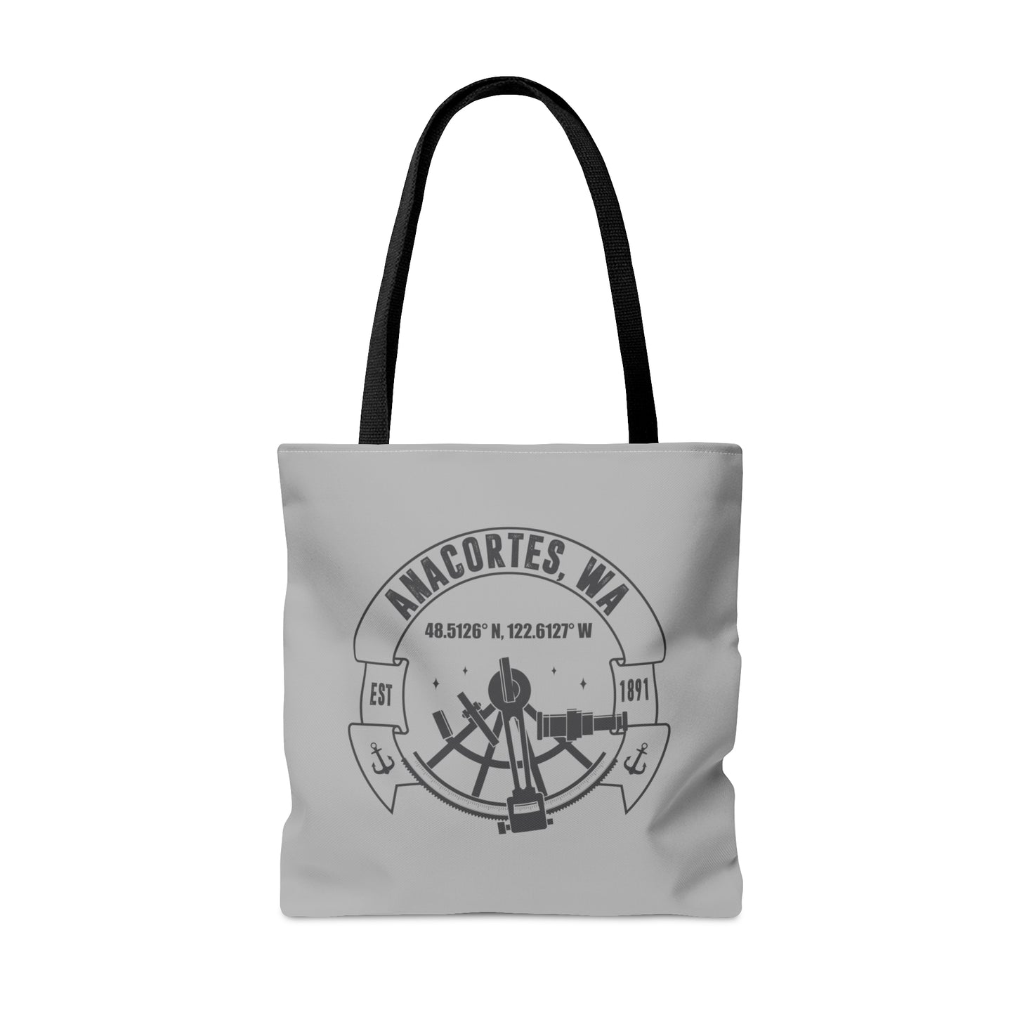 Anacortes Coordinates Tote Bag
