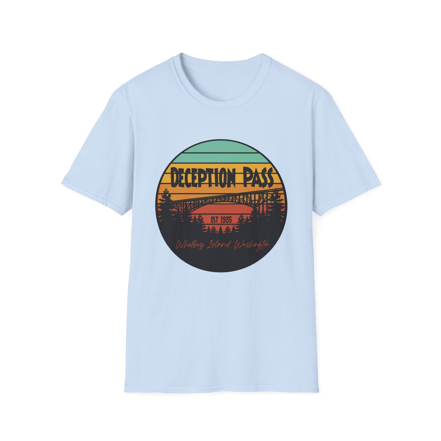 DECEPTION PASS BRIDGE, Unisex Softstyle T-Shirt