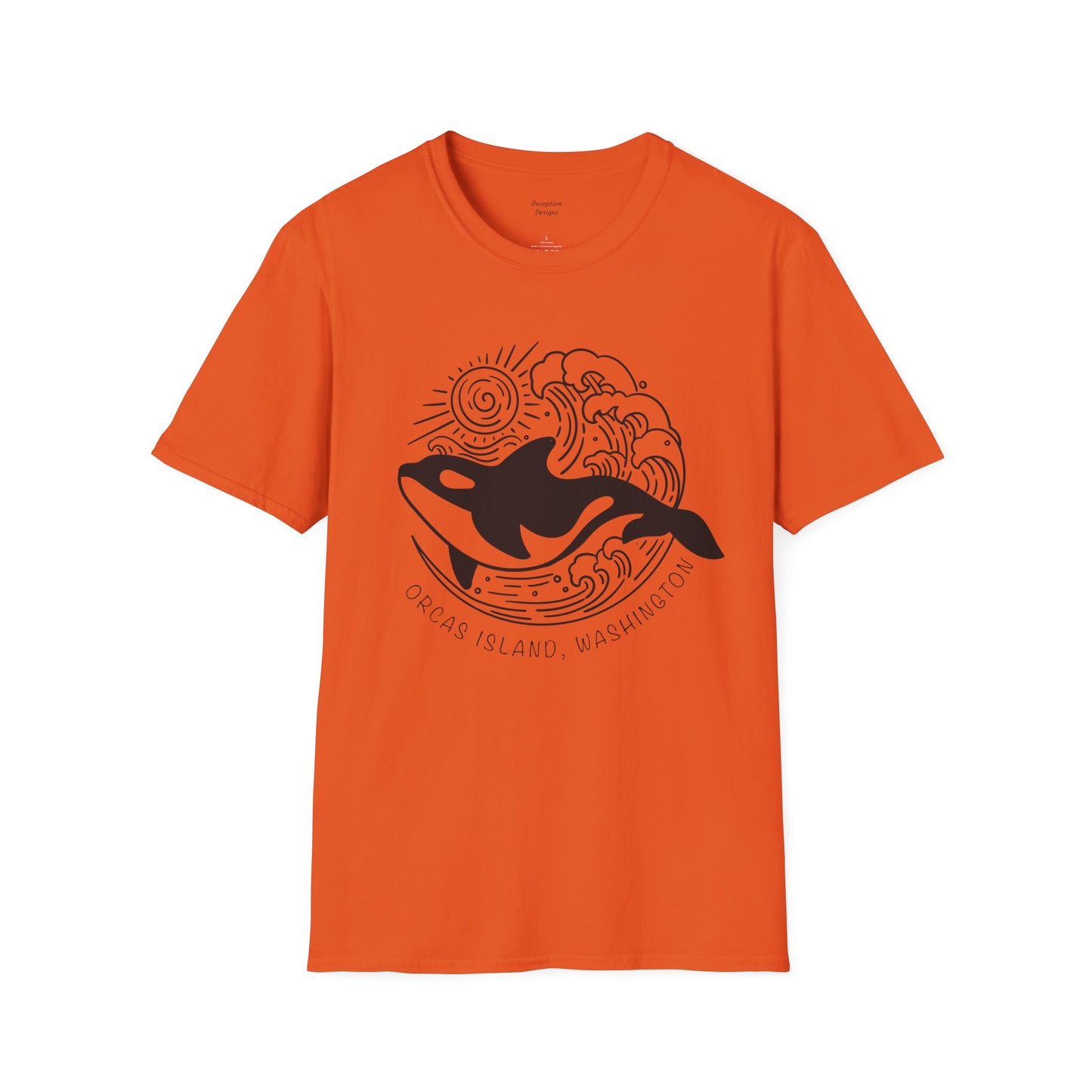 ORCAS ISLAND - Ocean Whale Unisex Softstyle T-Shirt - Bulk