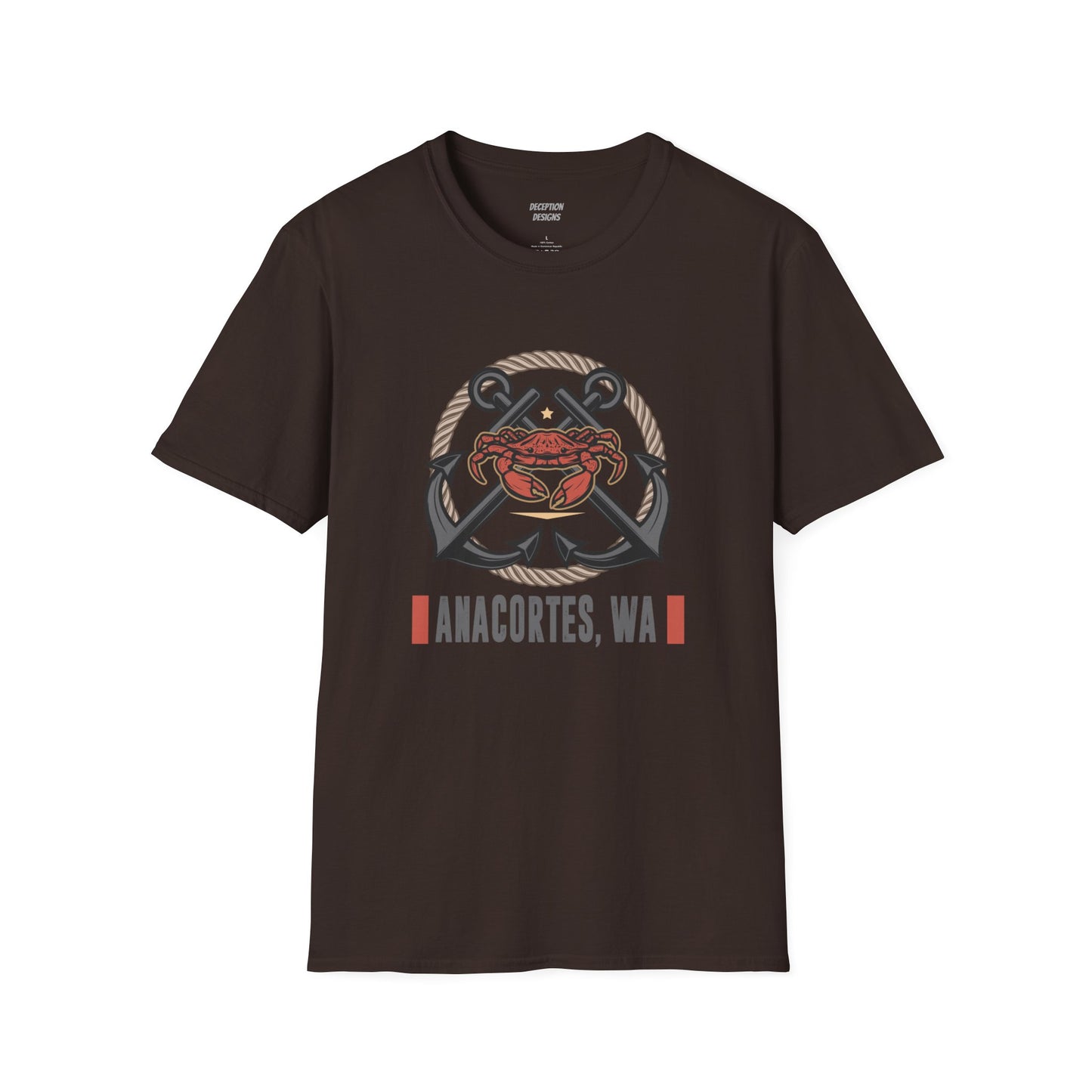 ANACORTES CRAB/ANCHOR Unisex Softstyle T-Shirt