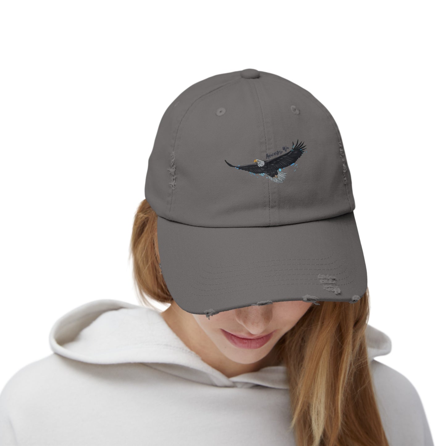 Anacortes Eagle Unisex Distressed Cap