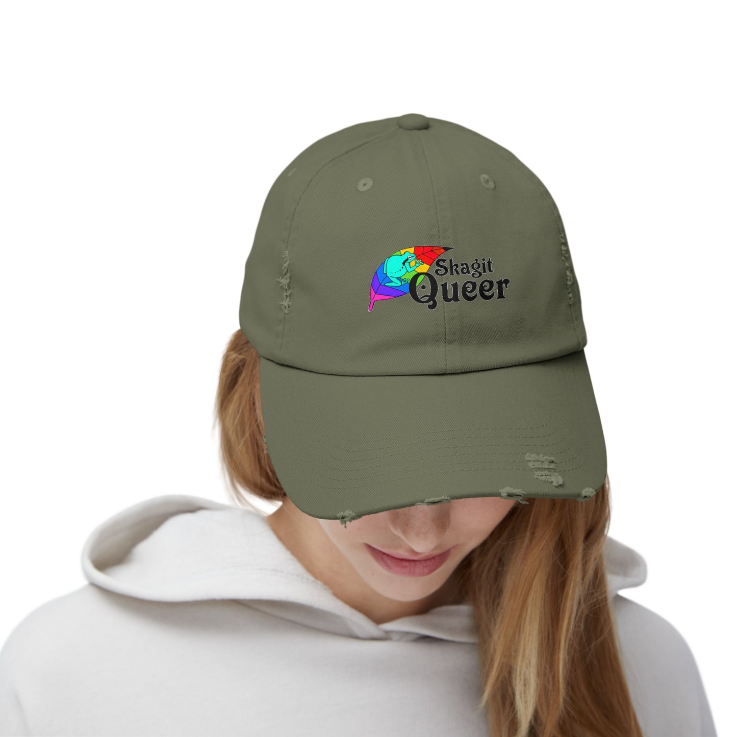 SKAGIT QUEER Unisex Distressed Cap