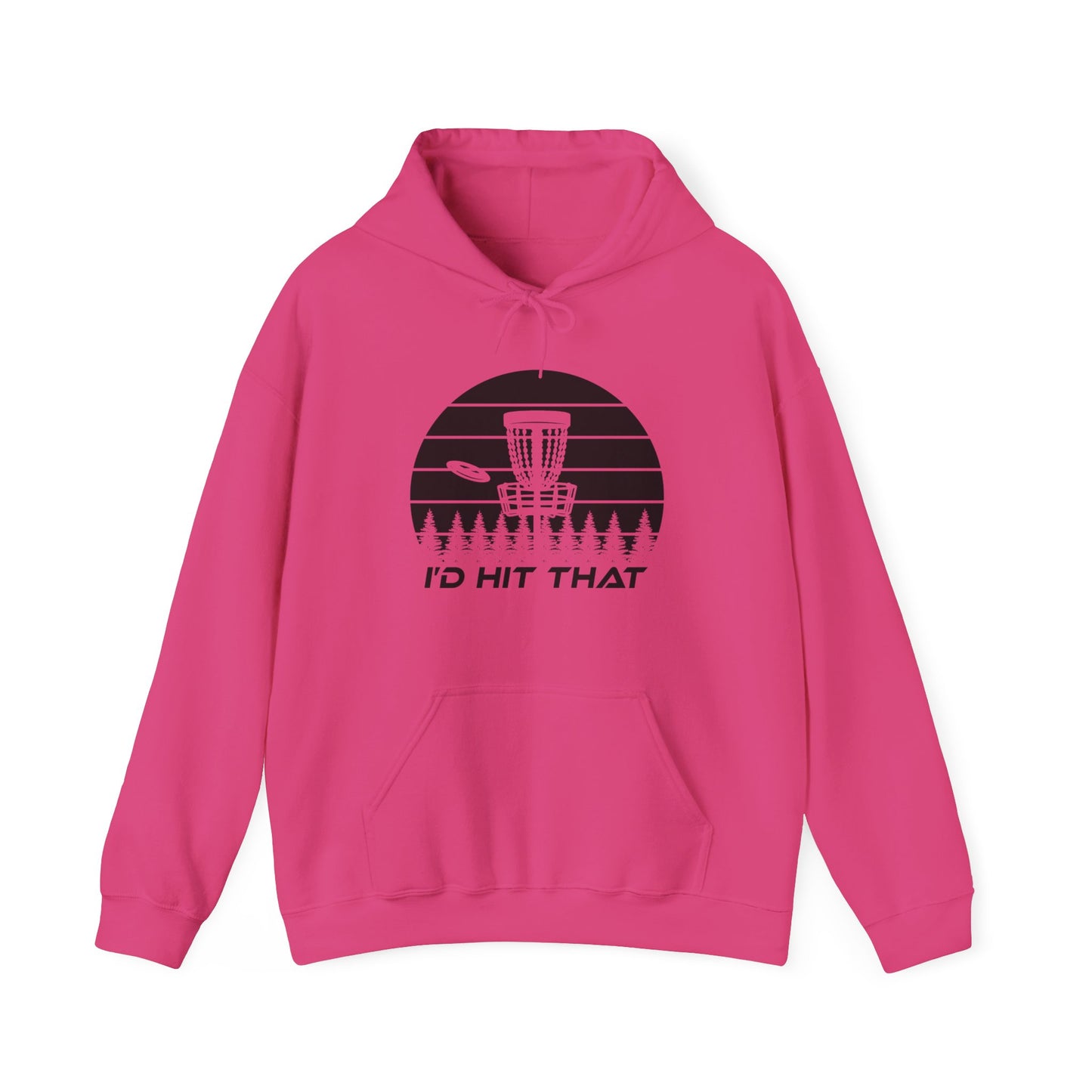 ID HIT THAT - DISC GOLF Unisex Heavy Blend™ Hooded Sweatshirt