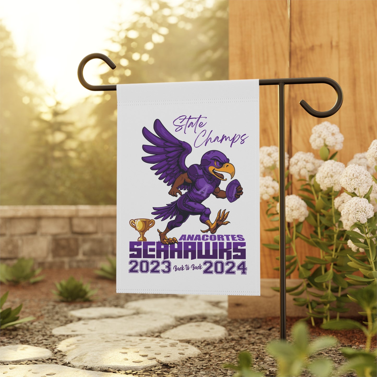 2 ANACORTES SEAHAWKS CHAMPIONSHIP Garden & House FLAG