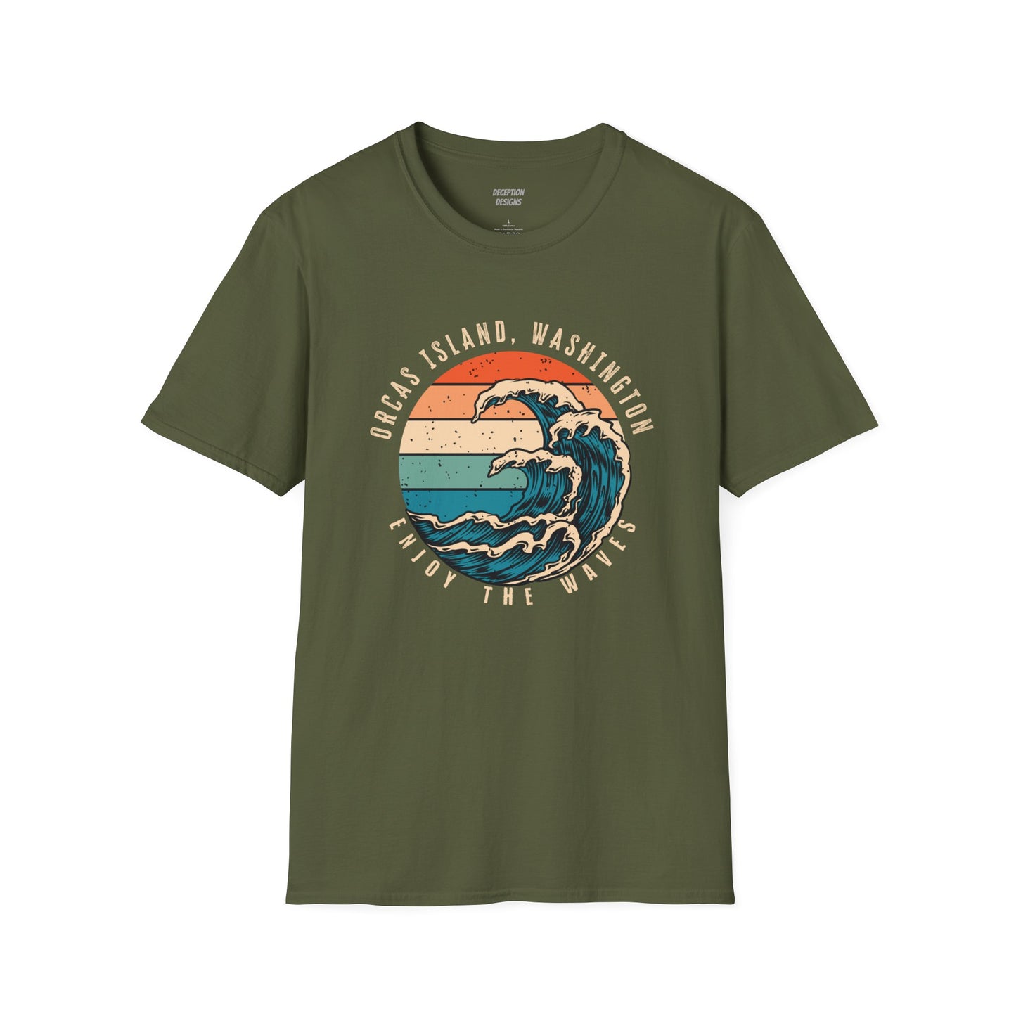 WAVES ORCAS ISLAND - Unisex Softstyle T-Shirt