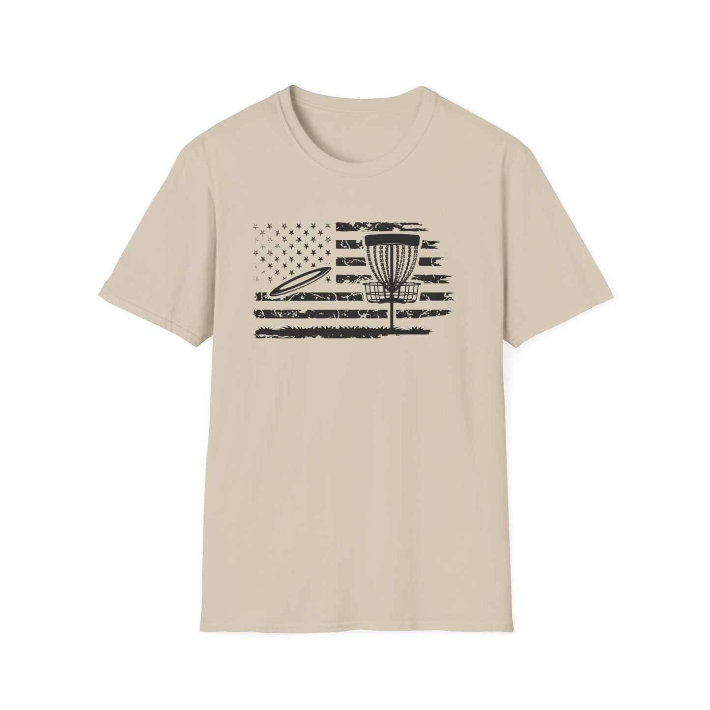 FLAG USA - DISC GOLF Unisex Softstyle T-Shirt