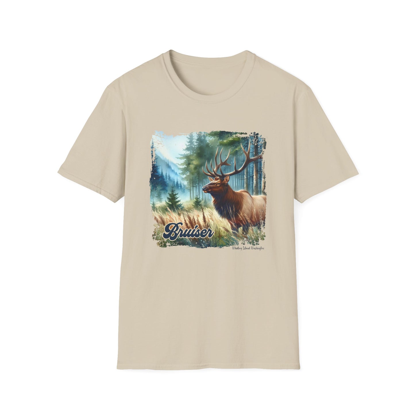 5 Bruiser - Whidbey Island Elk - Unisex Softstyle T-Shirt