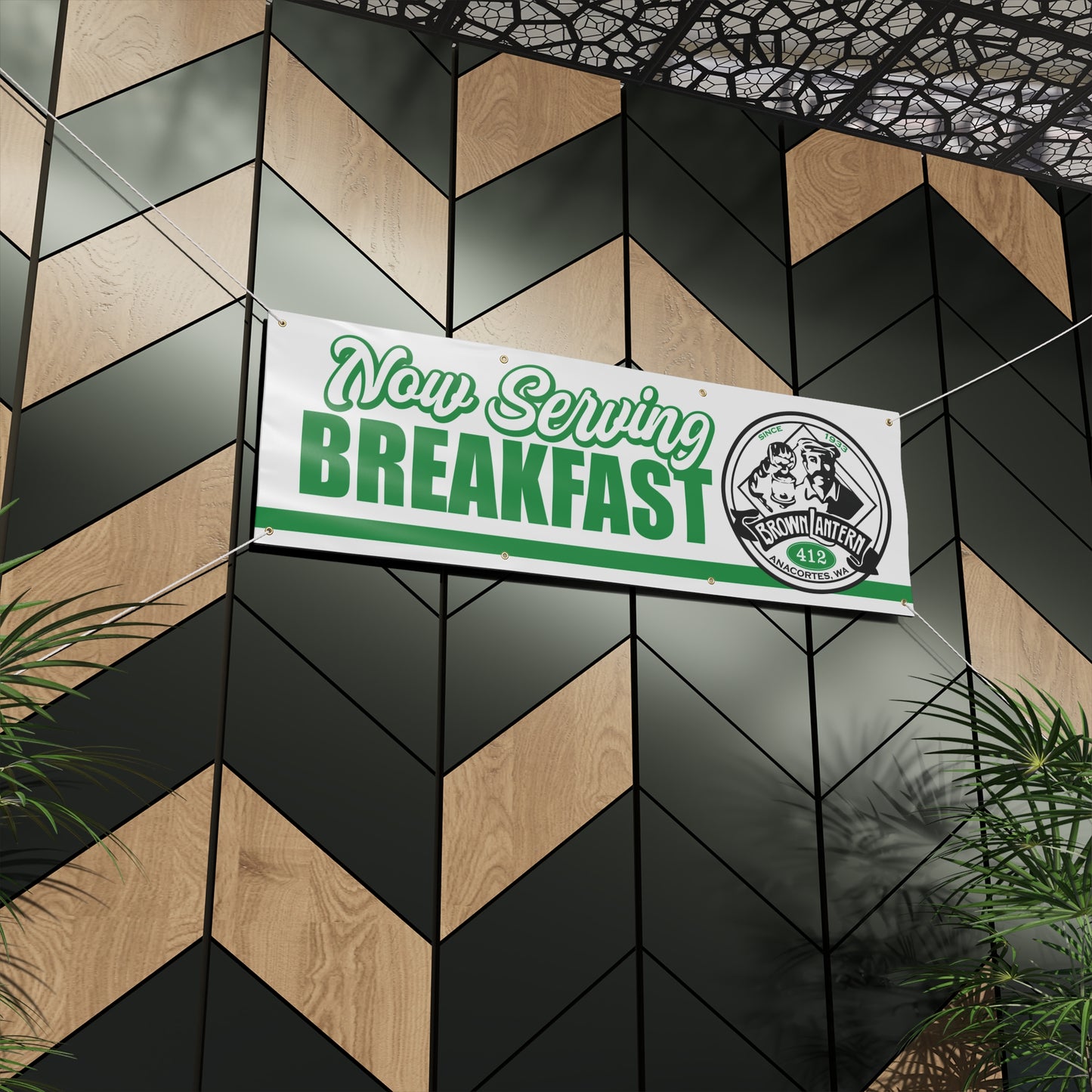 BROWN LANTERN BREAKFAST Banner