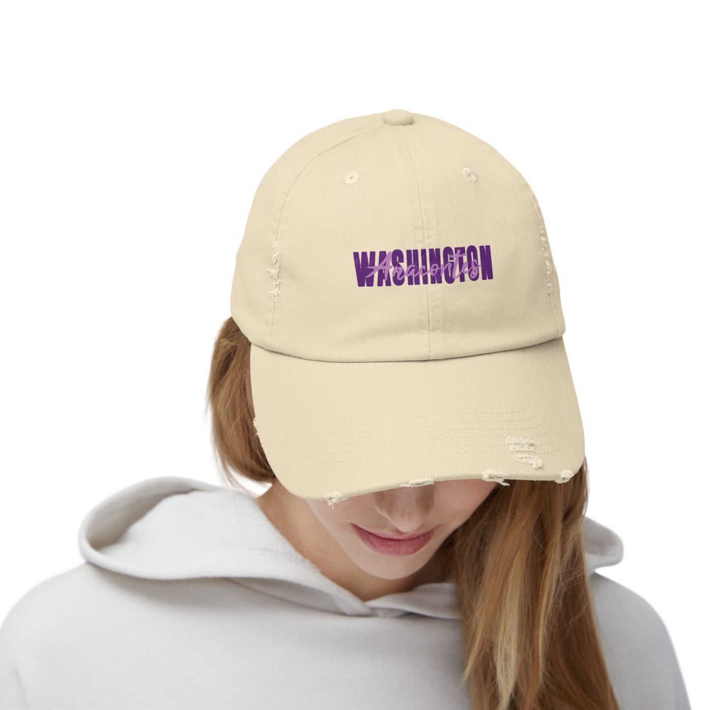 ANACORTES WASHINGTON TEXT Unisex Distressed Cap