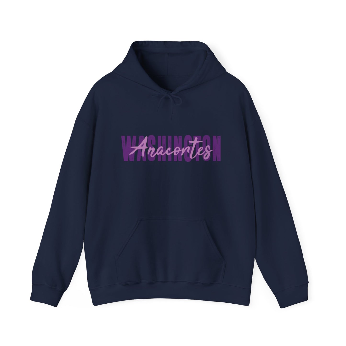 ANACORTES WASHINGTON TEXT Unisex Heavy Blend™ Hooded Sweatshirt