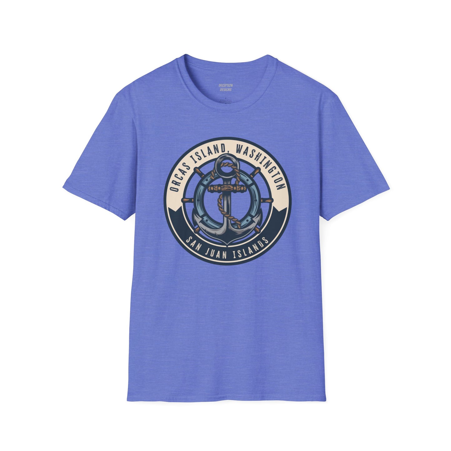 ORCAS ISLAND ANCHOR Unisex Softstyle T-Shirt