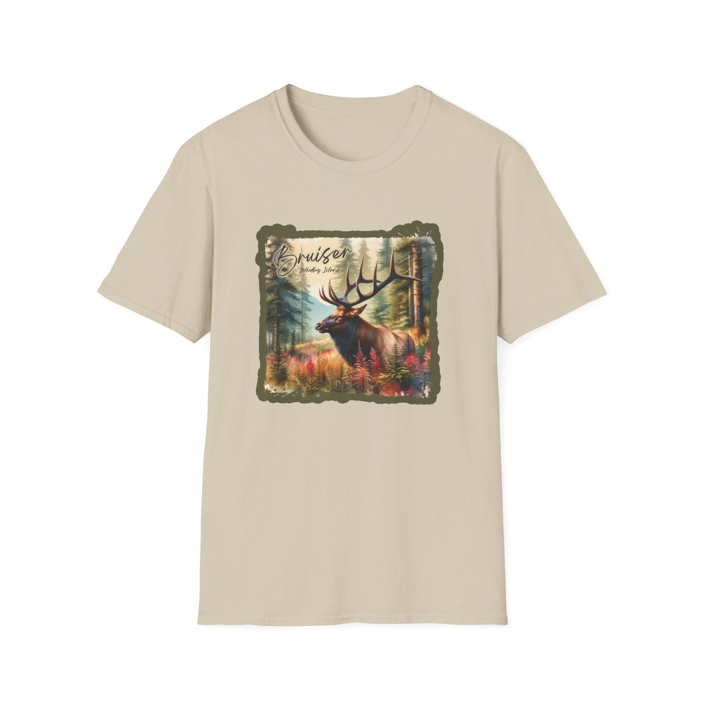 2 Bruiser - Whidbey Island Elk - Unisex Softstyle T-Shirt