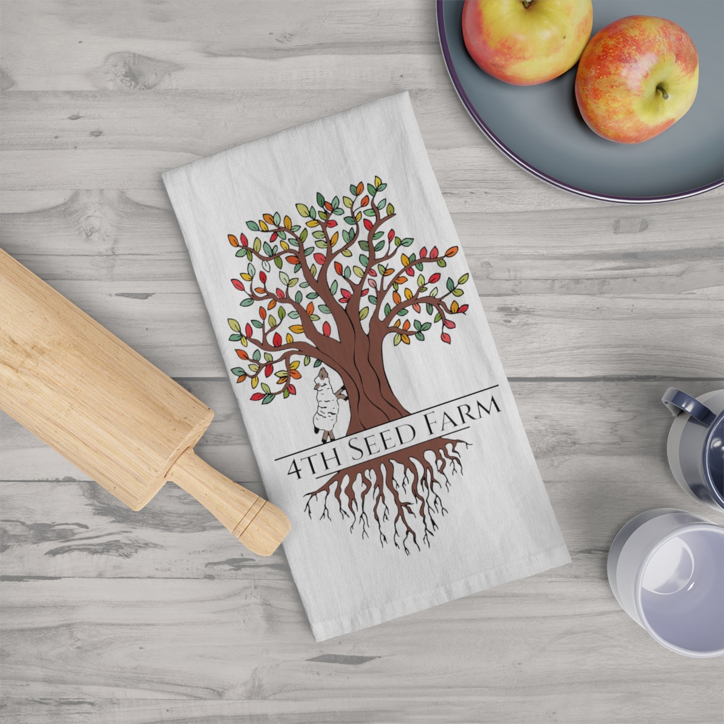 4TH SEED FARM Tea Towel