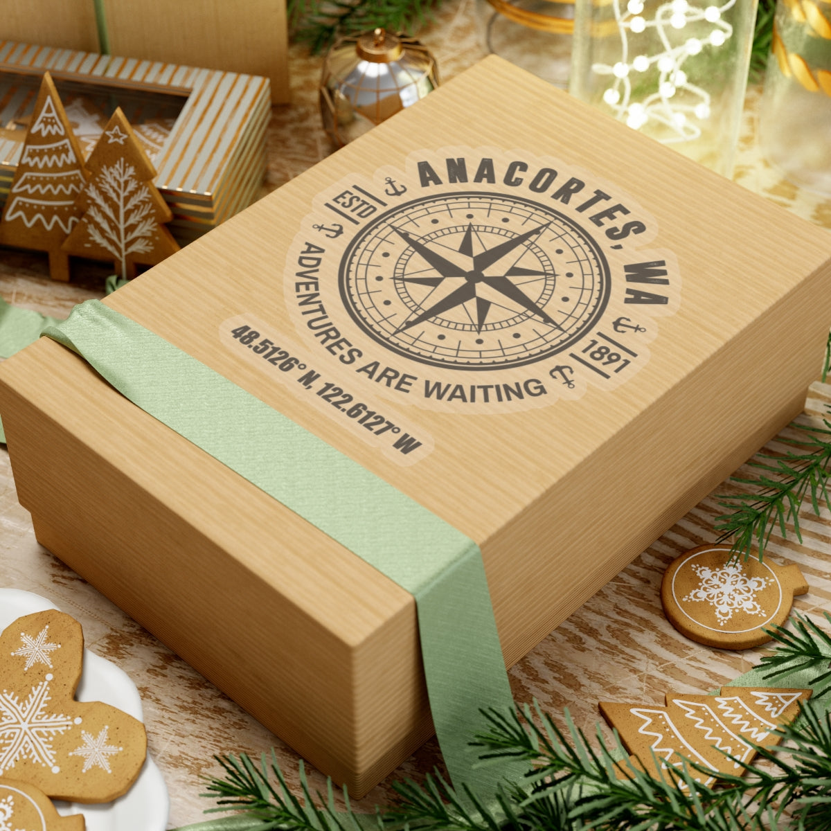 ANACORTES COMPASS Sticker