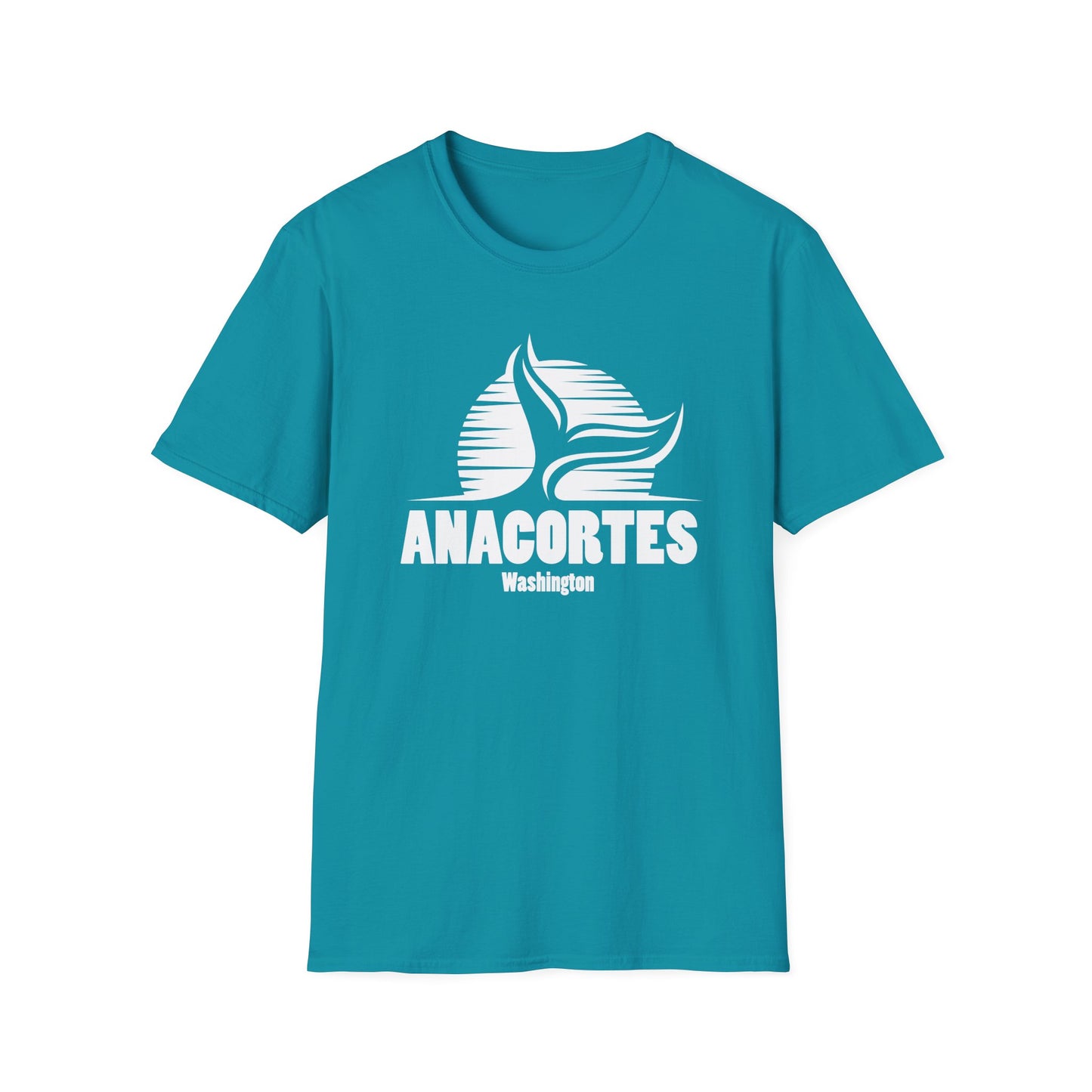 Whale Tail - Anacortes Unisex Softstyle T-Shirt