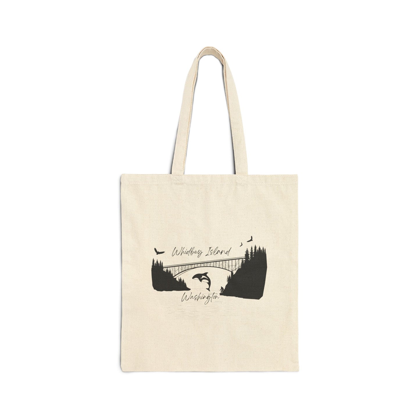 DECEPTION PASS BRIDGE, SCENE Cotton Canvas Tote Bag