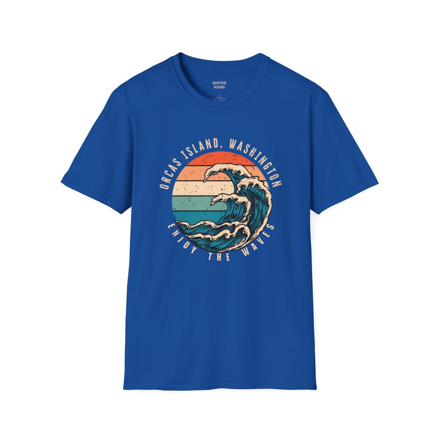 WAVES ORCAS ISLAND - Unisex Softstyle T-Shirt