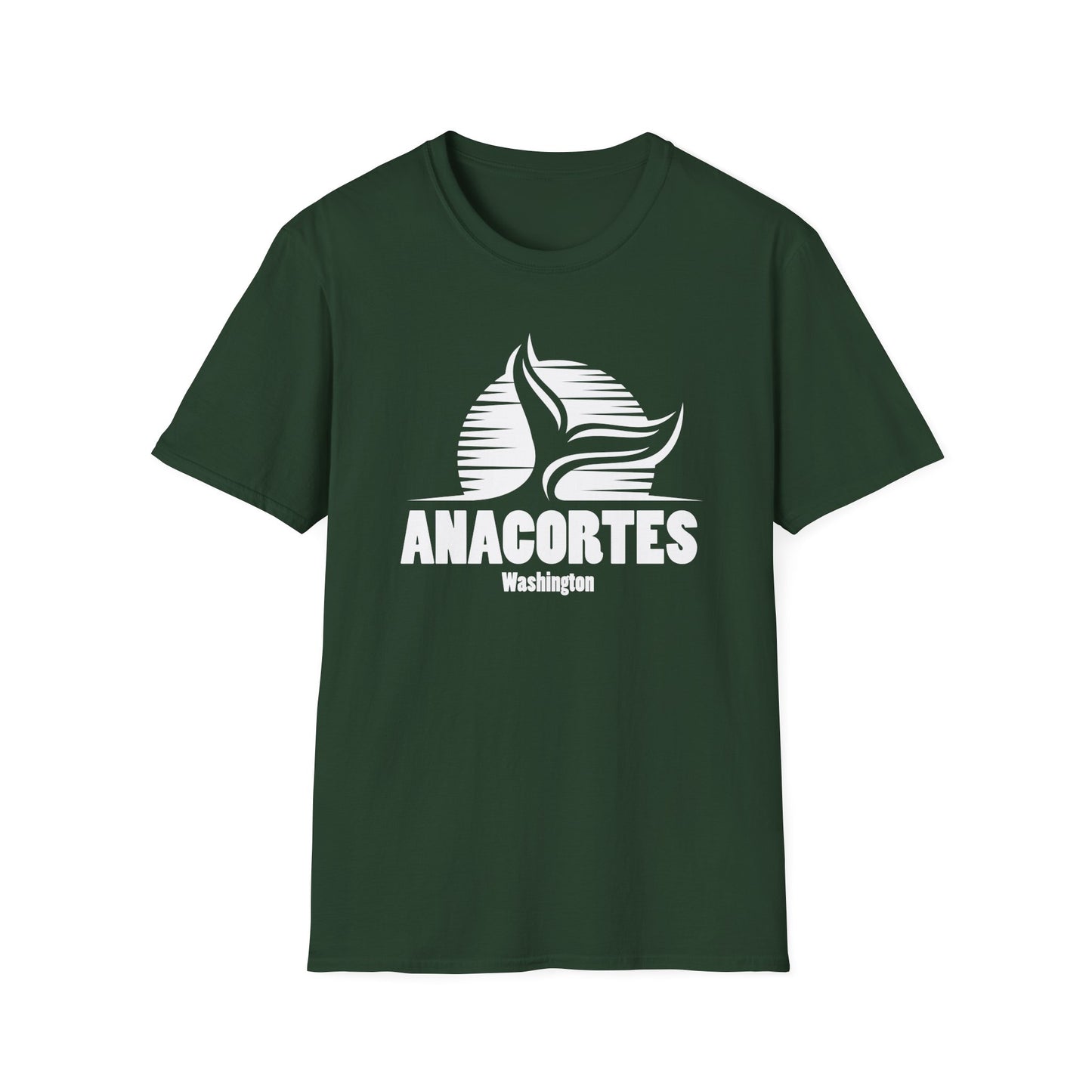 Whale Tail - Anacortes Unisex Softstyle T-Shirt