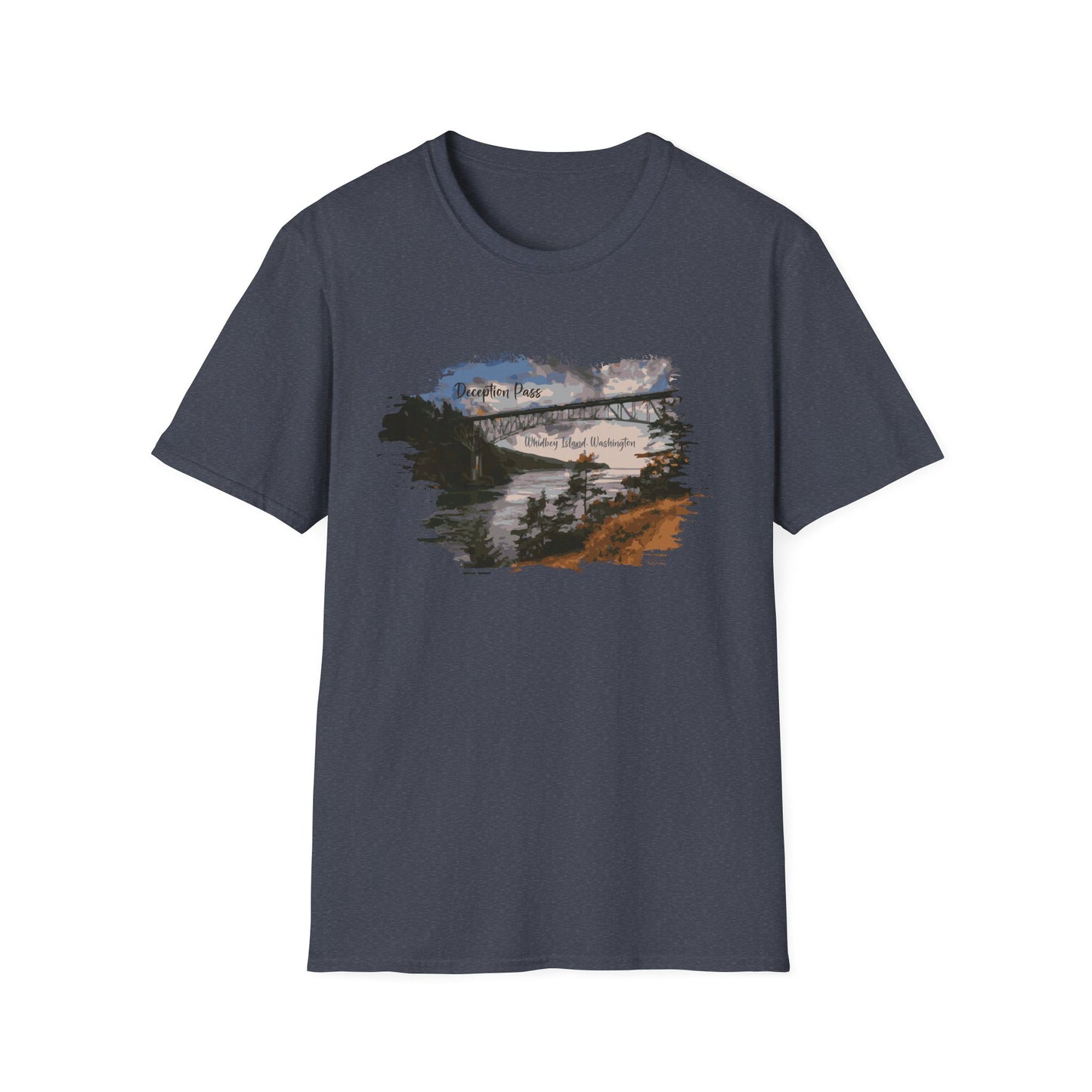 DECEPTION PASS BRIDGE, PAINTED Unisex Softstyle T-Shirt