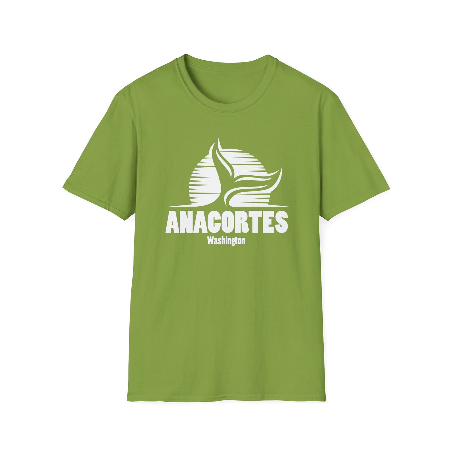 Whale Tail - Anacortes Unisex Softstyle T-Shirt