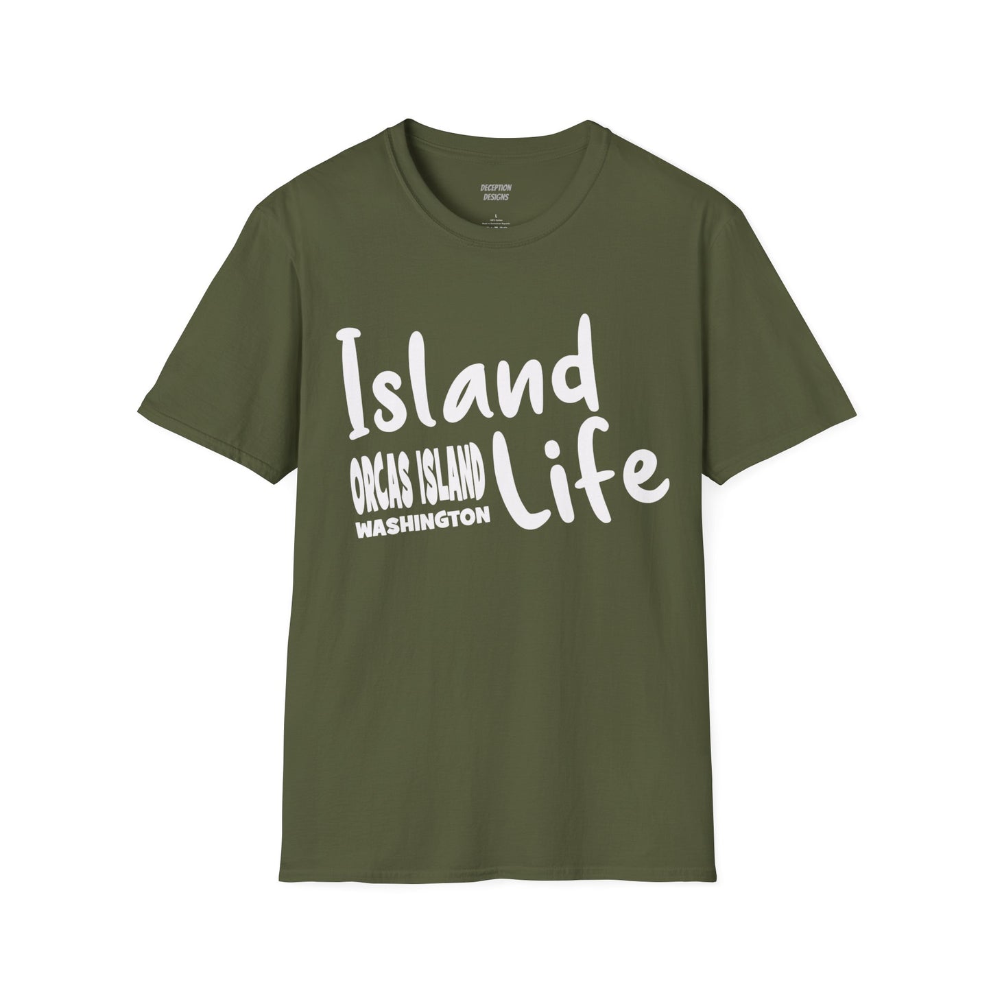 ISLAND LIFE - ORCAS ISLAND - Compass Unisex Softstyle T-Shirt