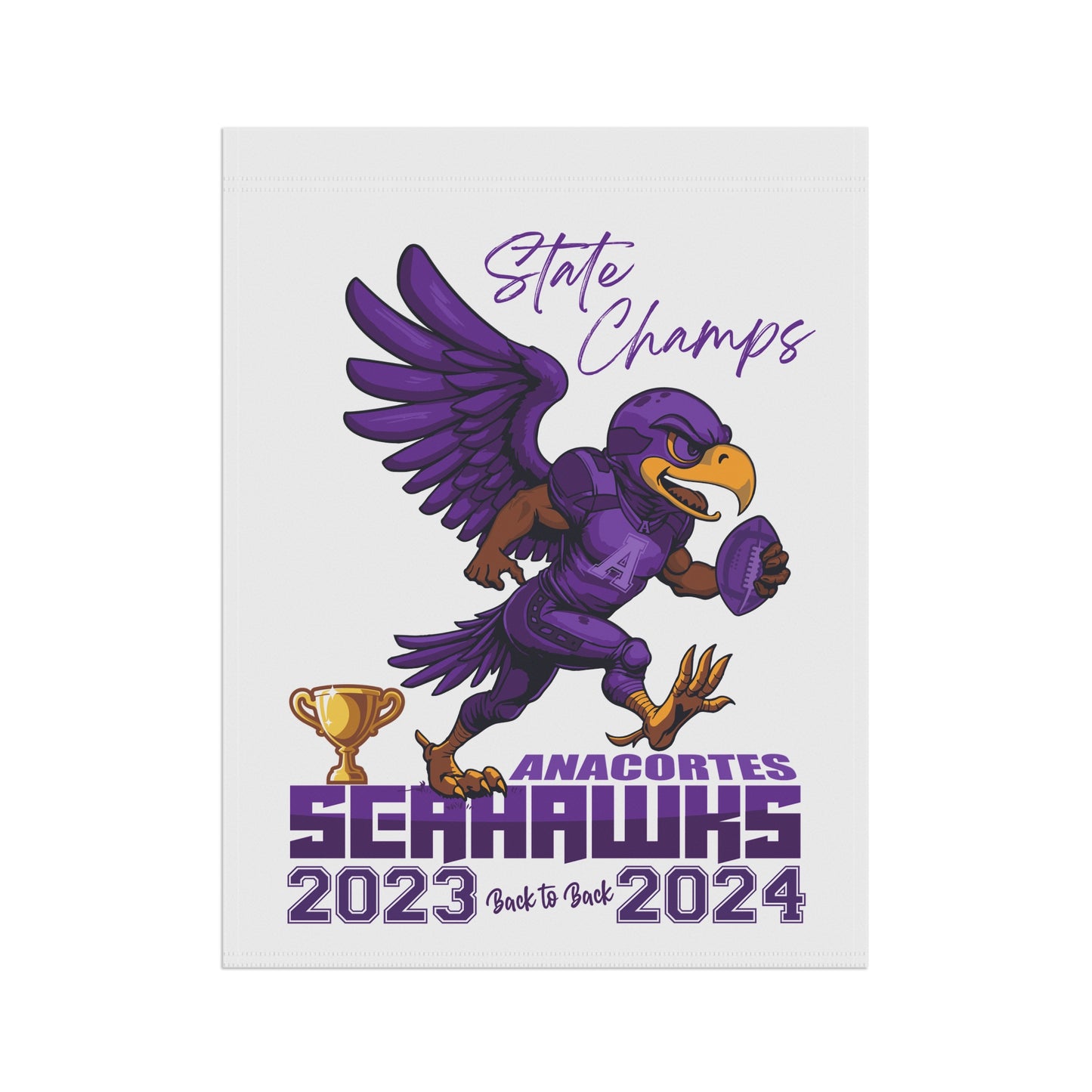 2 ANACORTES SEAHAWKS CHAMPIONSHIP Garden & House FLAG