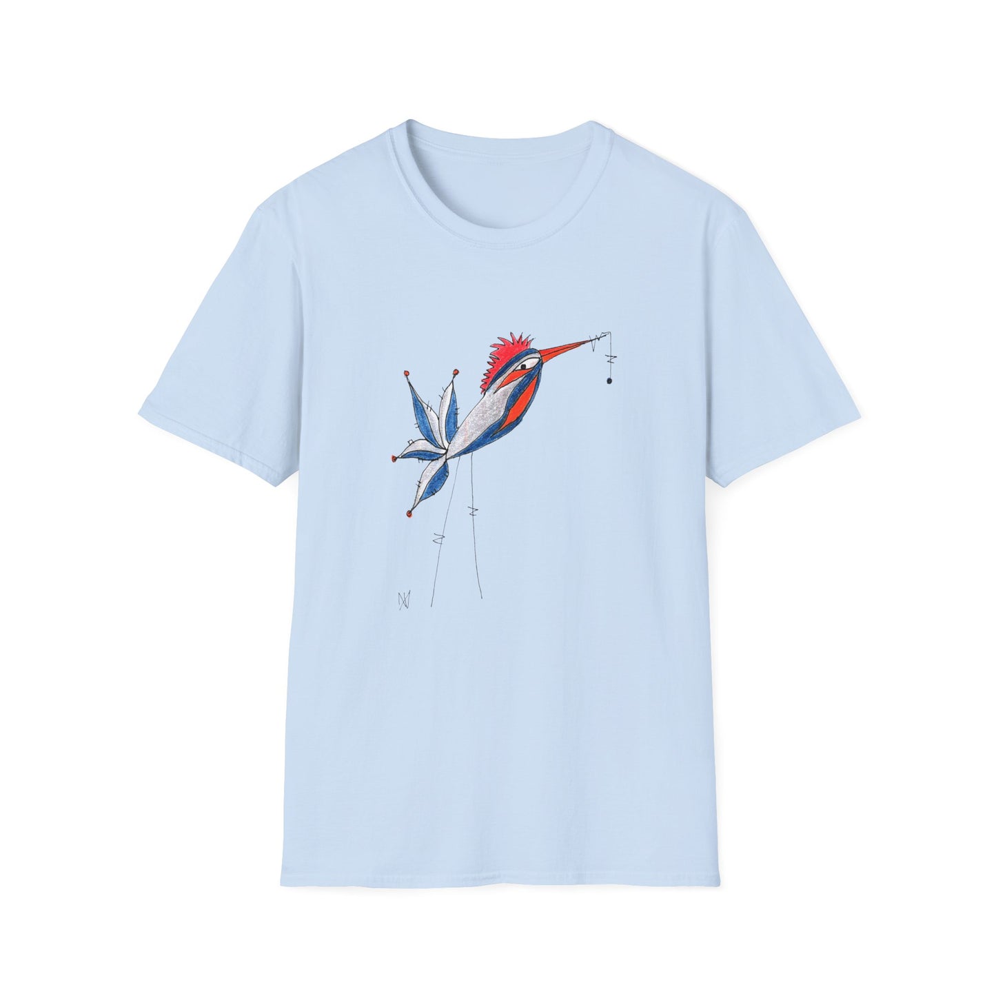 Whimzy Bird Unisex Softstyle T-Shirt