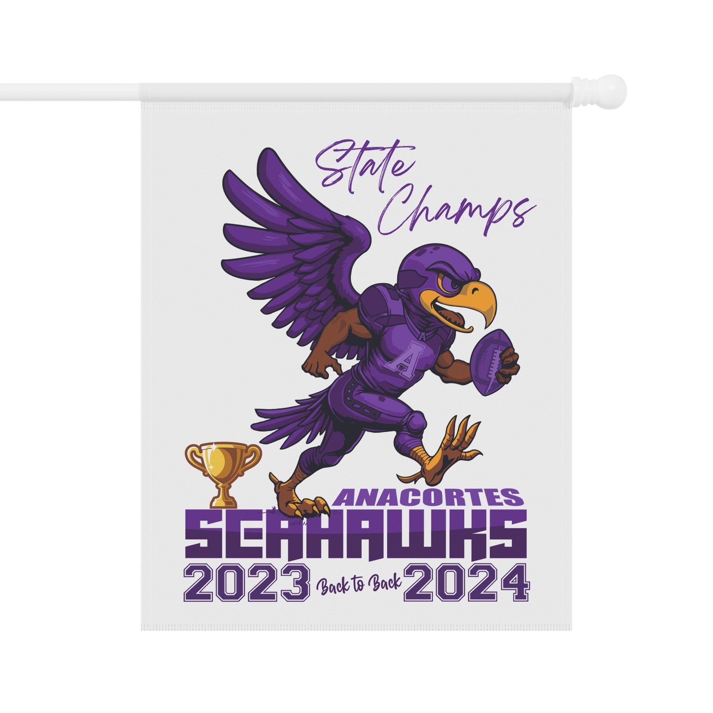 2 ANACORTES SEAHAWKS CHAMPIONSHIP Garden & House FLAG