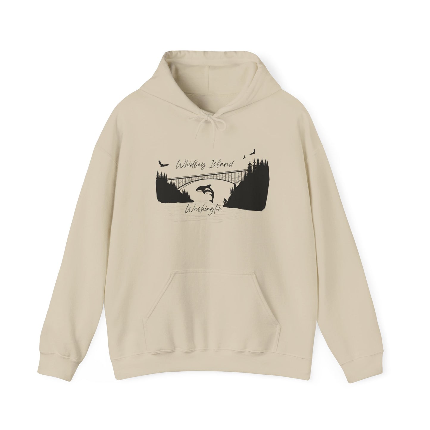 DECEPTION PASS BRIDGE, SCENE Unisex Heavy Blend™ Hooded Sweatshirt