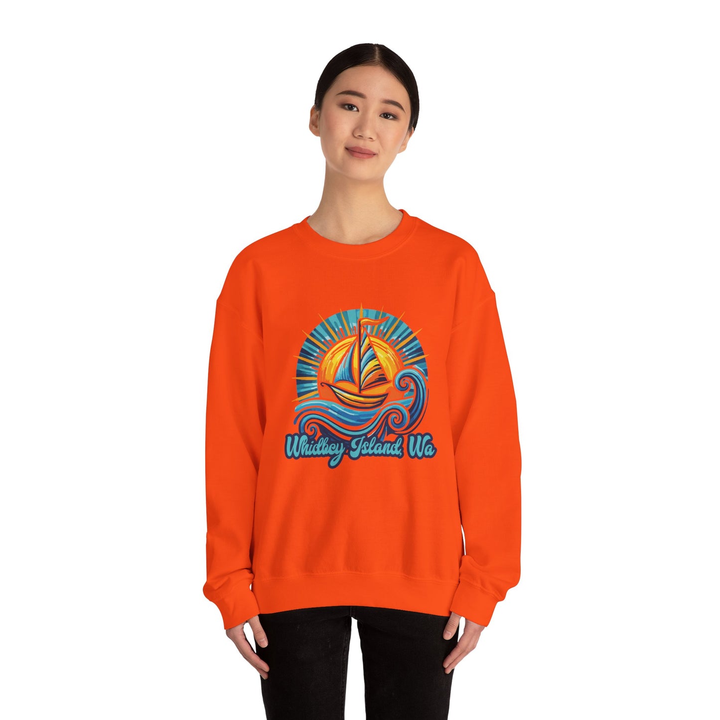 WHIDBEY ISLAND WA Celebrate Unisex Heavy Blend™ Crewneck Sweatshirt