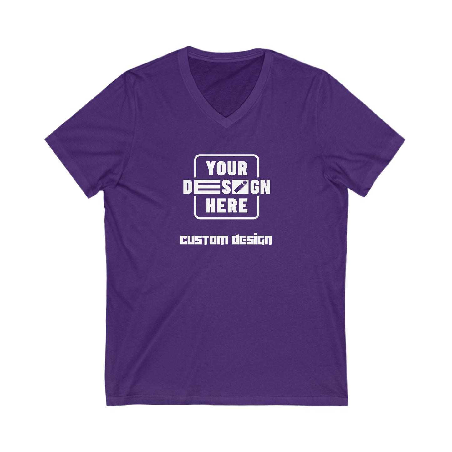 CATALOG Unisex Jersey Short Sleeve V-Neck Tee