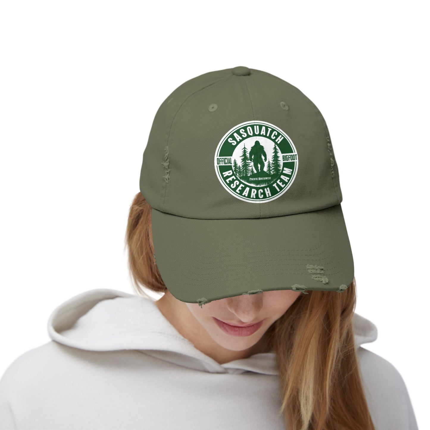 SASQUATCH - PNW Unisex Distressed Cap