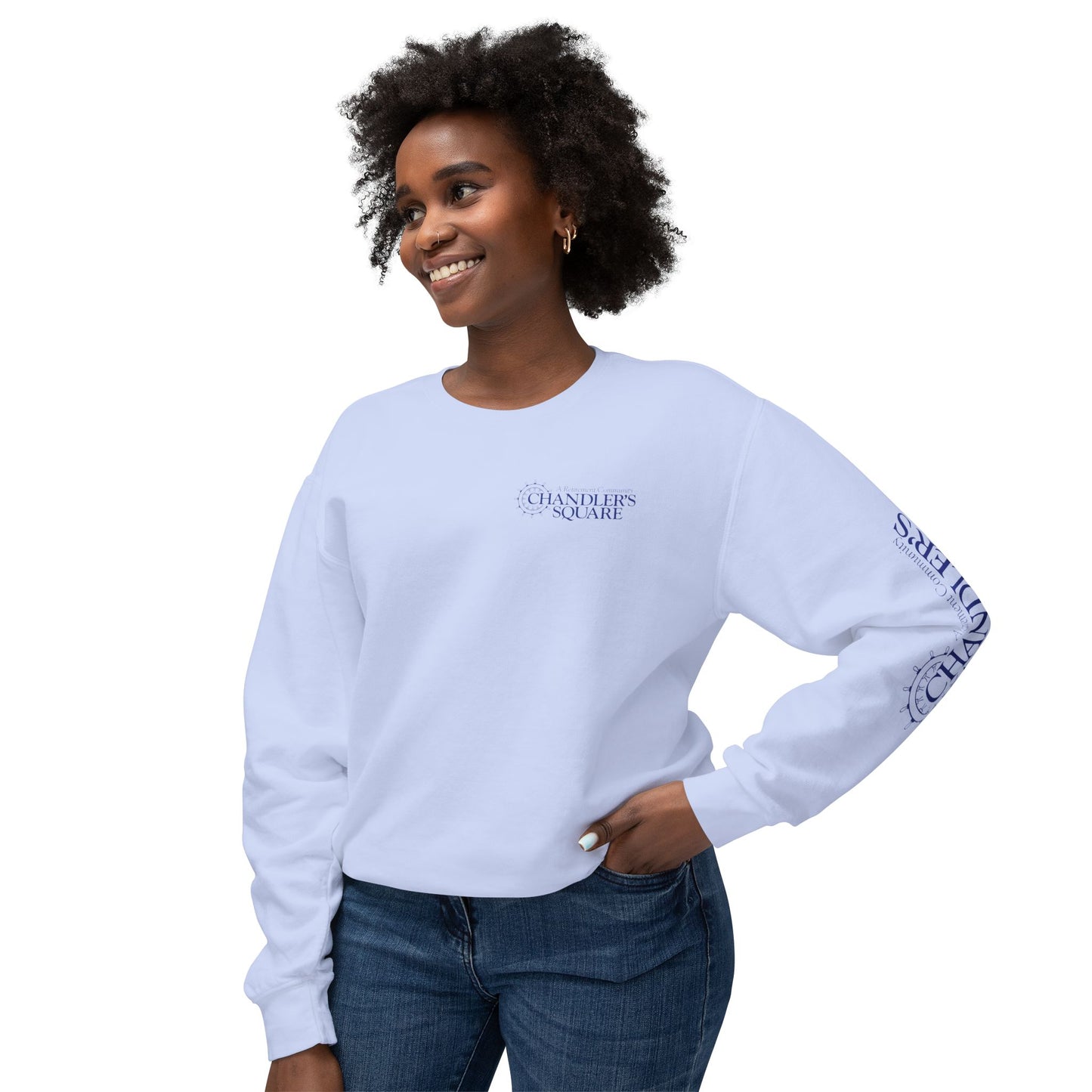 CHANDLER'S SQUARE Unisex Lightweight Crewneck Sweatshirt