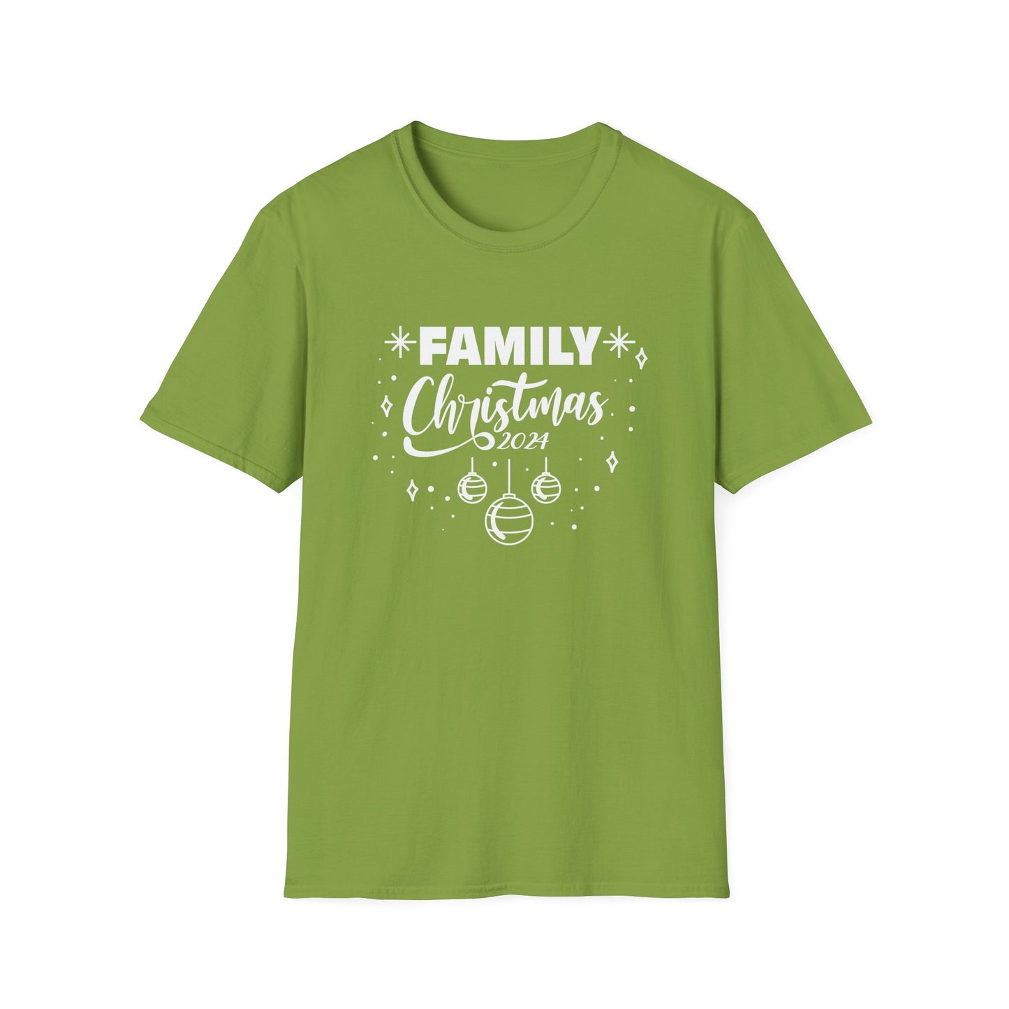 FAMILY CHRISTMAS 2024 Ornaments Unisex Softstyle T-Shirt