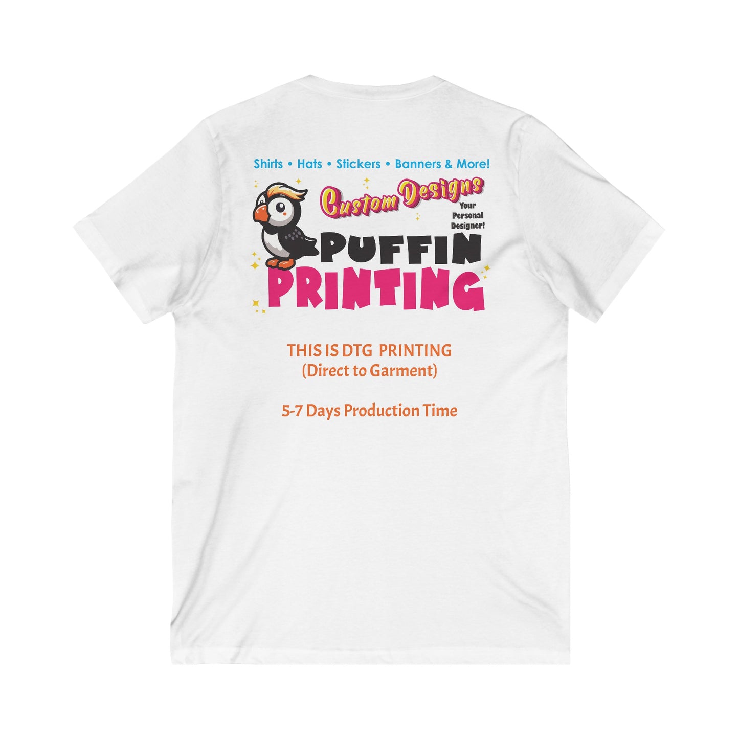 CATALOG Unisex Jersey Short Sleeve V-Neck Tee