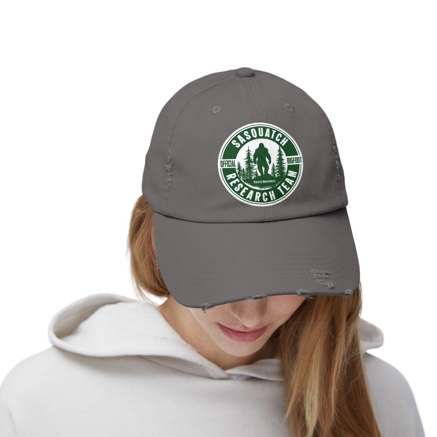 SASQUATCH - PNW Unisex Distressed Cap