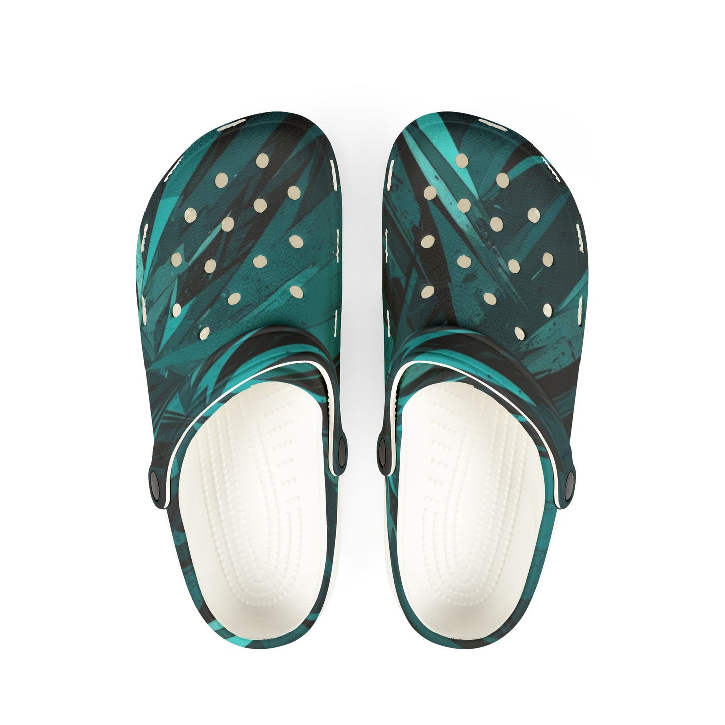 TEAL Rubber Shoes (AOP)