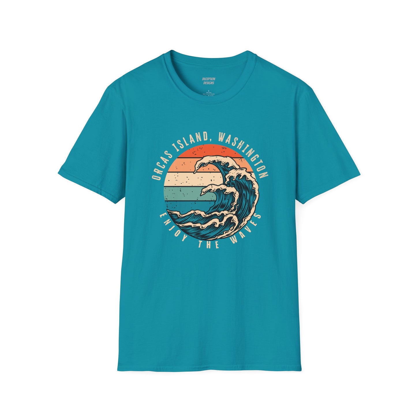 WAVES ORCAS ISLAND - Unisex Softstyle T-Shirt