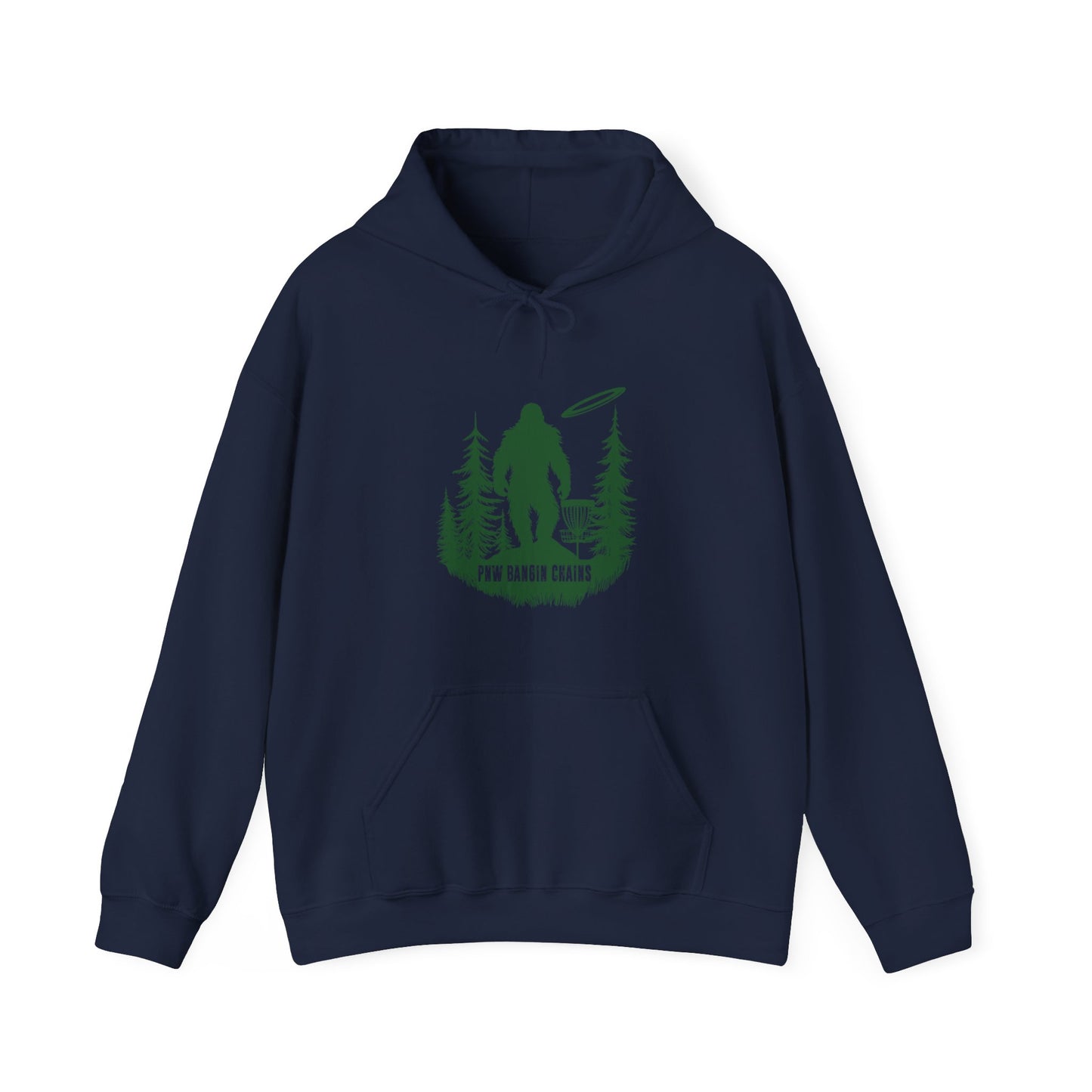 PNW BANGIN CHAINS - BIG FOOT, Unisex Heavy Blend™ Hooded Sweatshirt