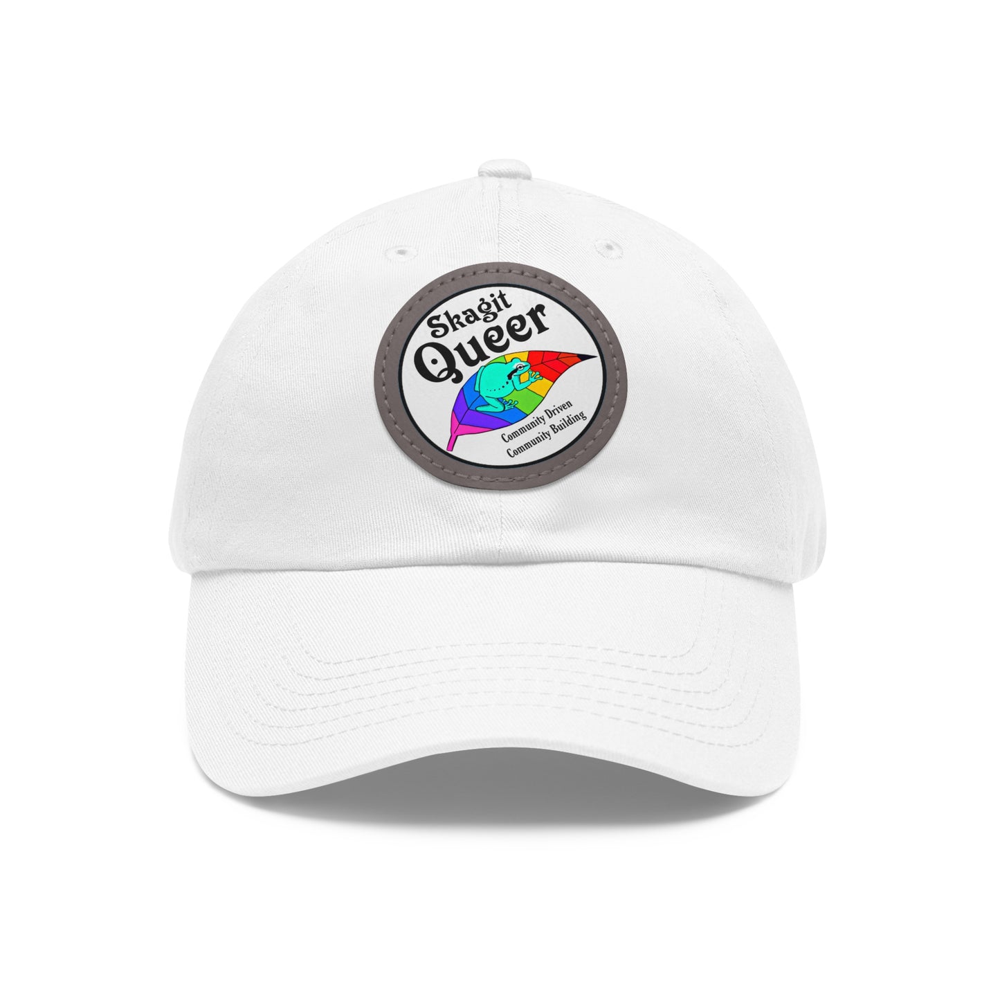 SKAGIT QUEER Hat with Leather Patch (Round)